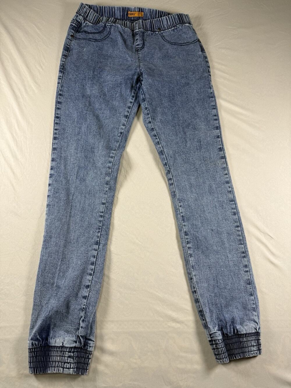 Jegging Jeans Womens Size 13 Reg Blue Skinny Stretch Denim Side Jewels